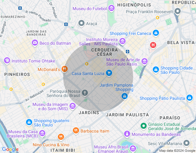 Imóvel no mapa