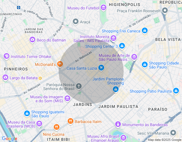 Imóvel no mapa