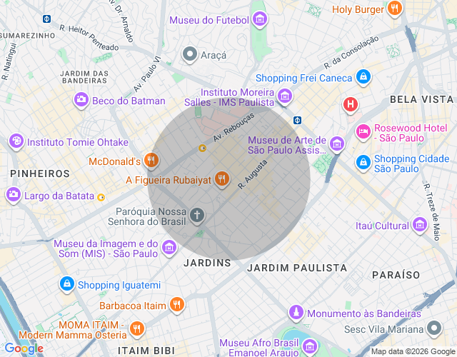 Imóvel no mapa