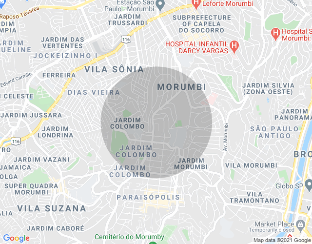 Imóvel no mapa