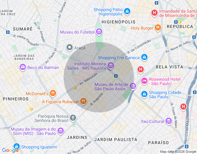 Imóvel no mapa