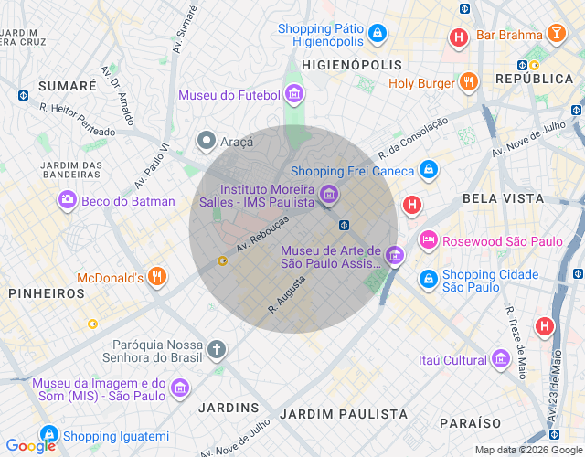 Imóvel no mapa