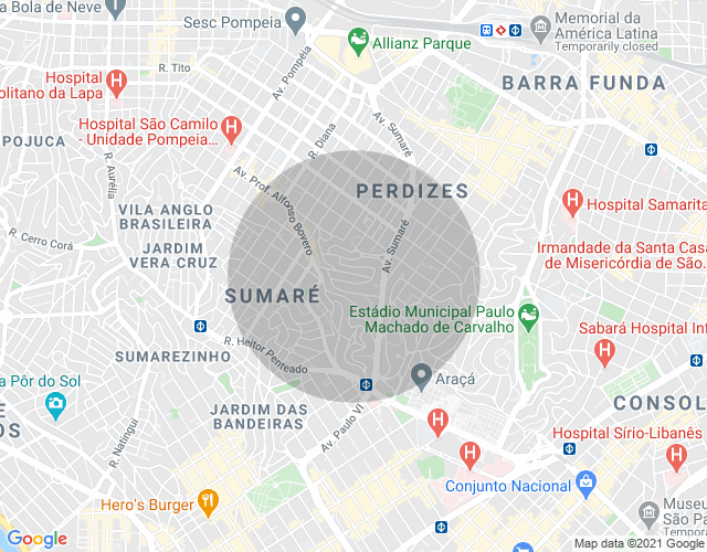 Imóvel no mapa