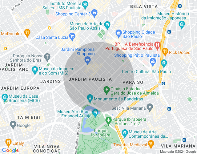 Imóvel no mapa