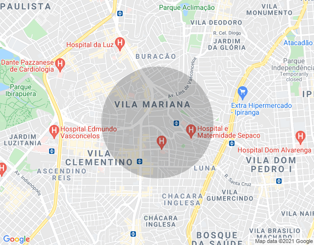 Imóvel no mapa
