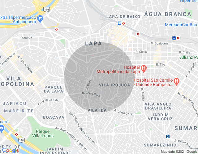 Imóvel no mapa