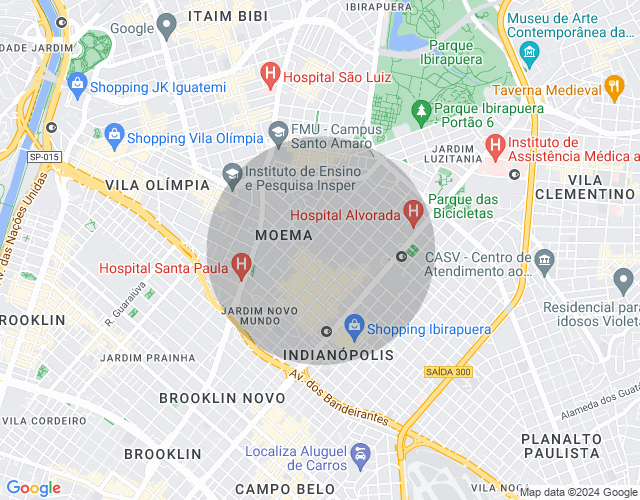 Imóvel no mapa