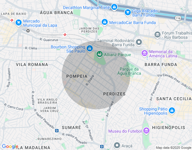 Imóvel no mapa