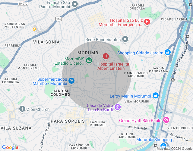 Imóvel no mapa