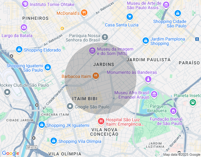 Imóvel no mapa