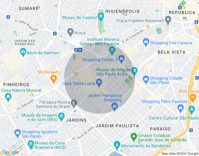 Imóvel no mapa