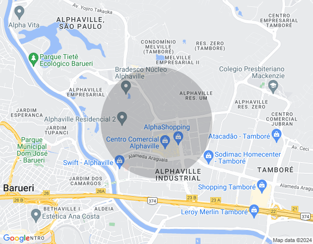 Imóvel no mapa