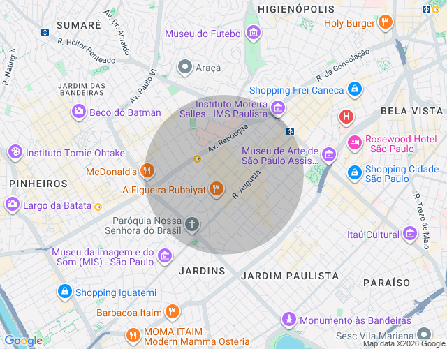Imóvel no mapa