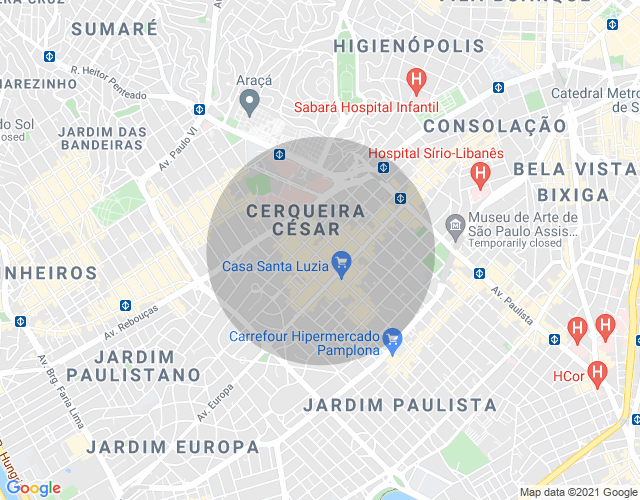 Imóvel no mapa