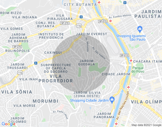 Imóvel no mapa
