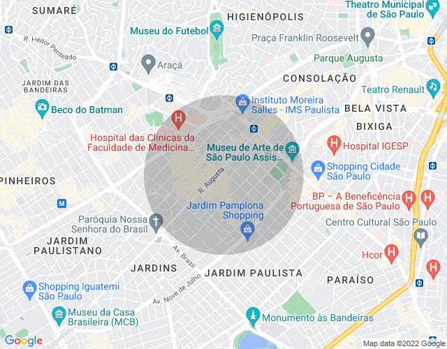 Imóvel no mapa