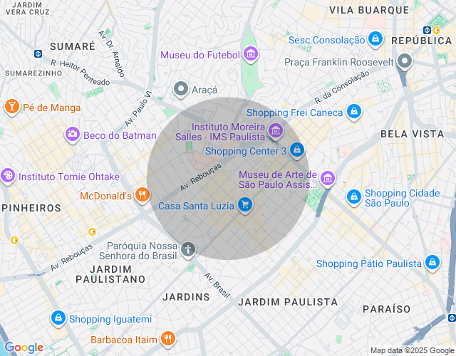 Imóvel no mapa