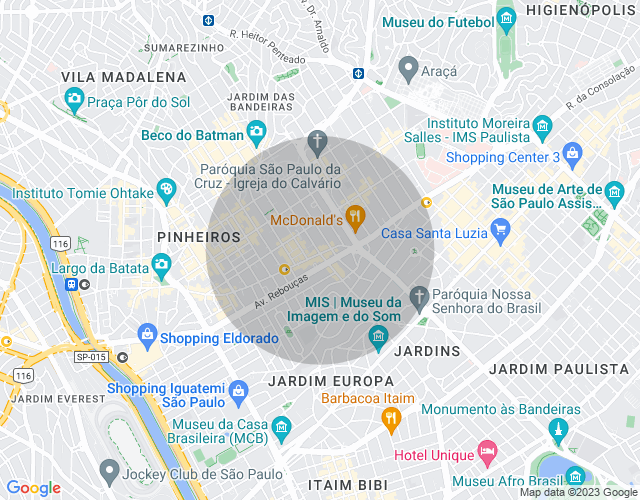Imóvel no mapa