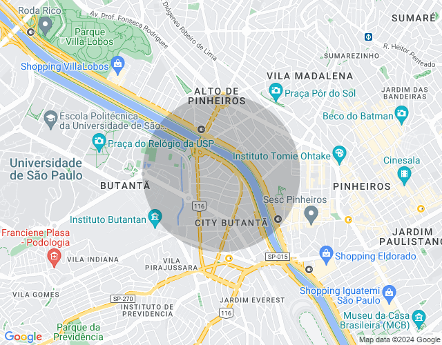 Imóvel no mapa