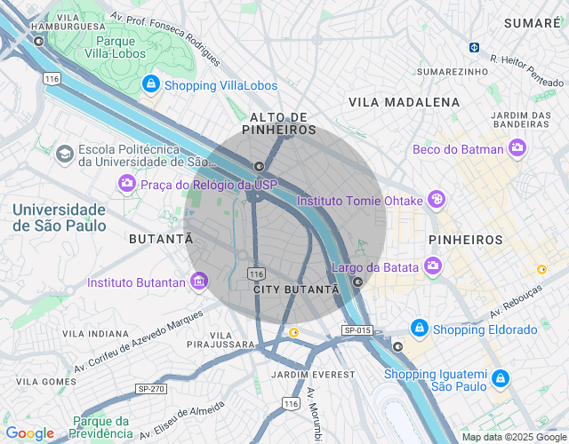 Imóvel no mapa
