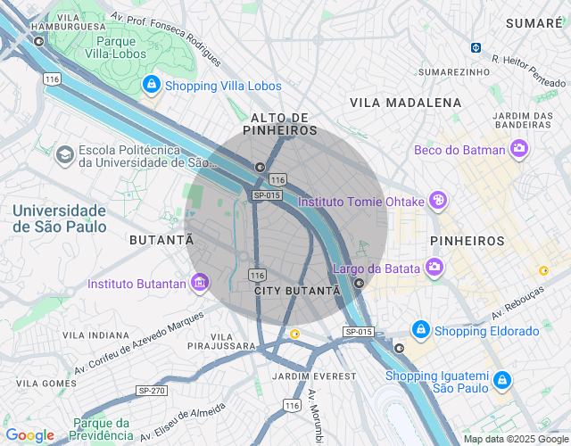 Imóvel no mapa