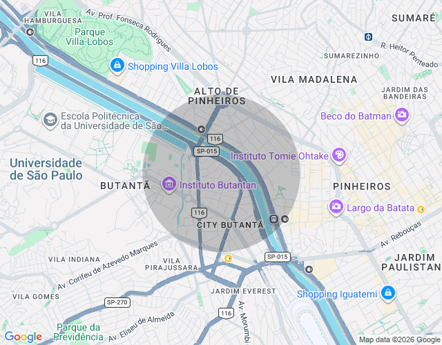 Imóvel no mapa