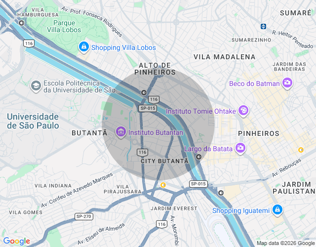 Imóvel no mapa