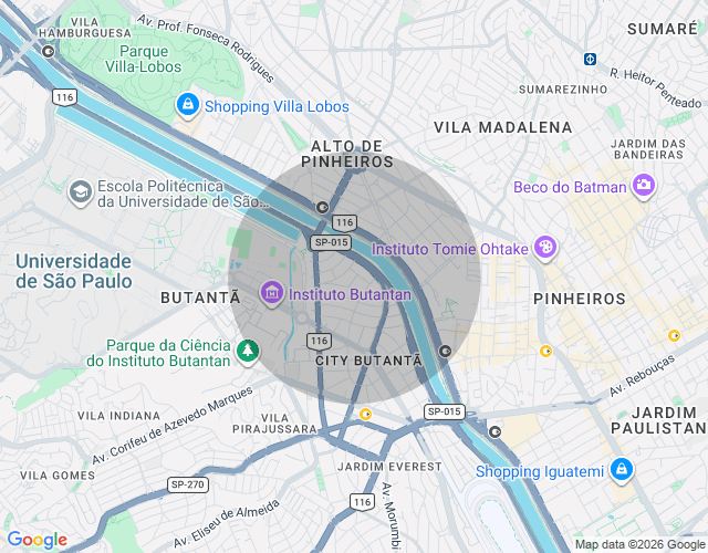 Imóvel no mapa