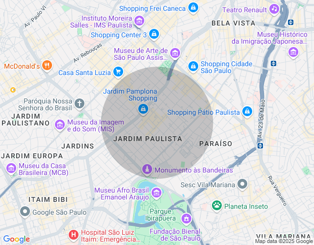 Imóvel no mapa