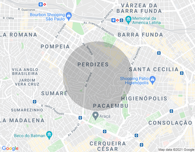 Imóvel no mapa