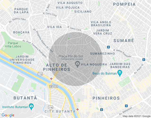 Imóvel no mapa