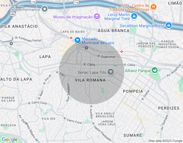 Imóvel no mapa
