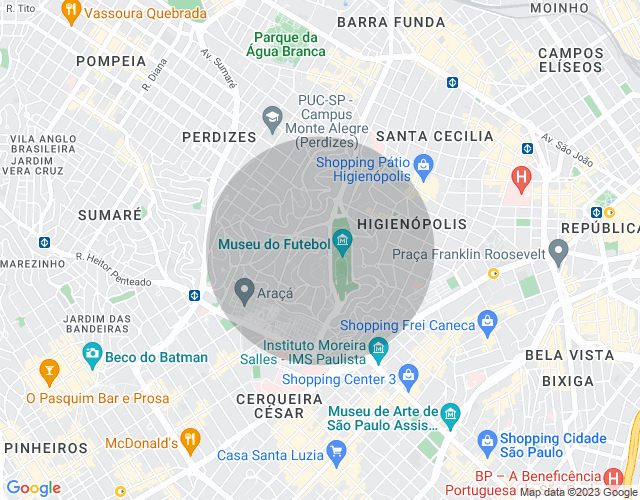 Imóvel no mapa
