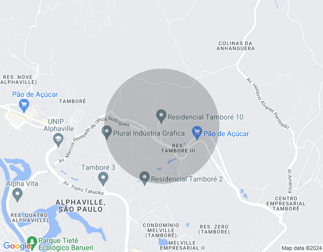 Imóvel no mapa