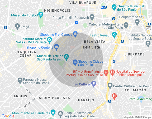 Imóvel no mapa