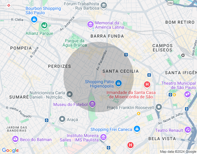 Imóvel no mapa