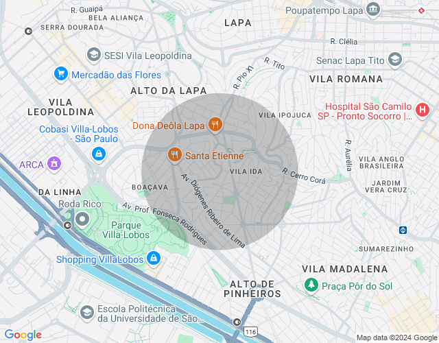 Imóvel no mapa