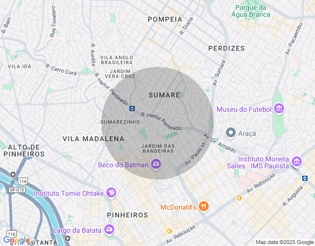 Imóvel no mapa