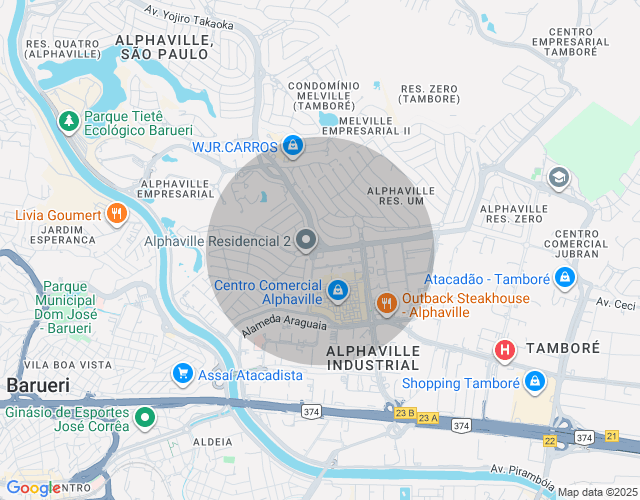 Imóvel no mapa