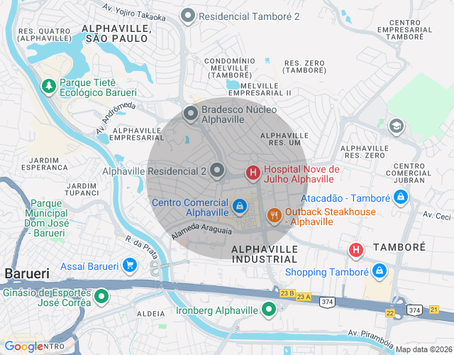 Imóvel no mapa