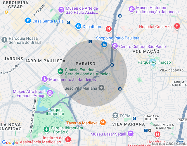 Imóvel no mapa
