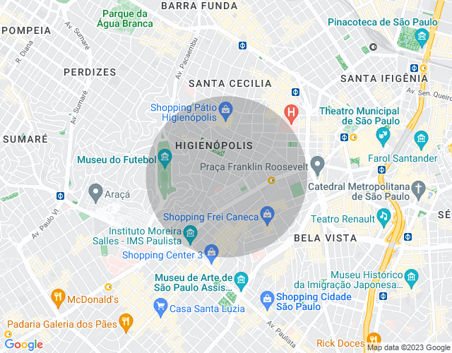 Imóvel no mapa