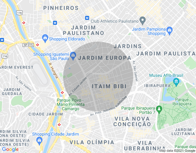 Imóvel no mapa