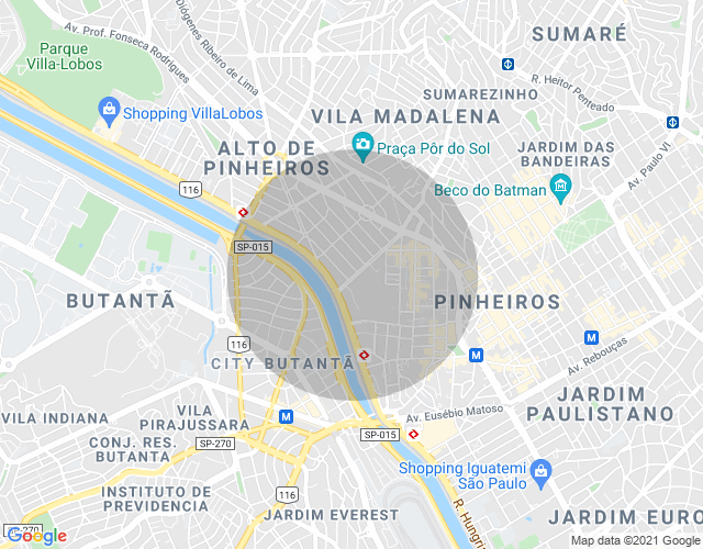 Imóvel no mapa