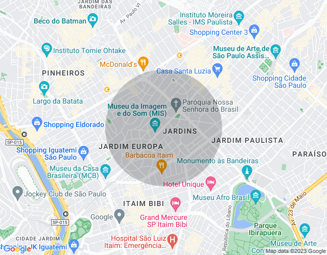 Imóvel no mapa