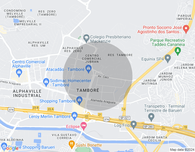 Imóvel no mapa