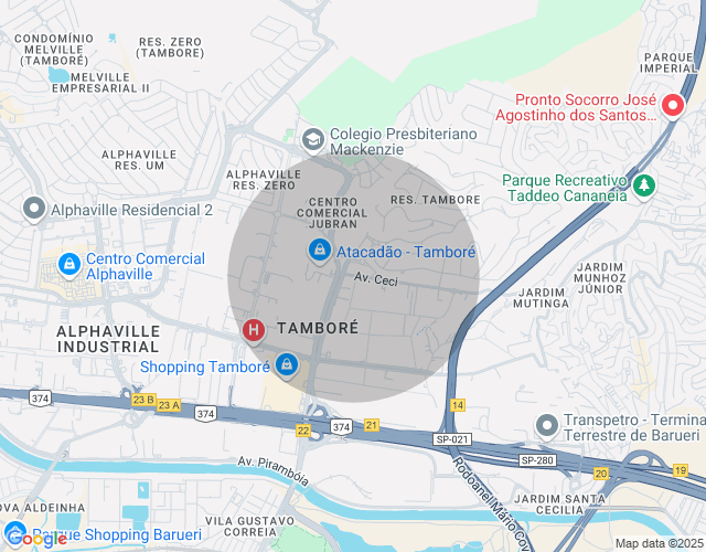 Imóvel no mapa