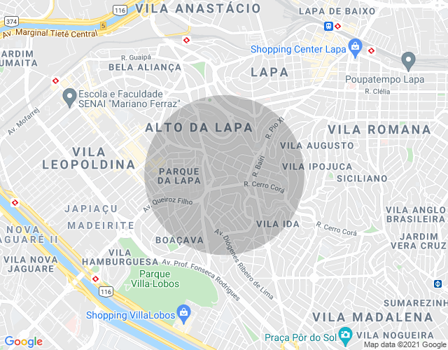 Imóvel no mapa