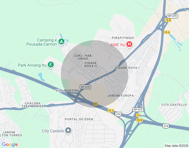 Imóvel no mapa