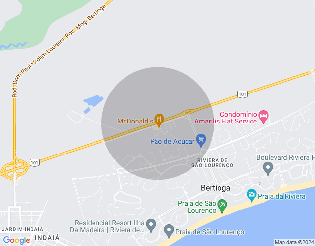 Imóvel no mapa